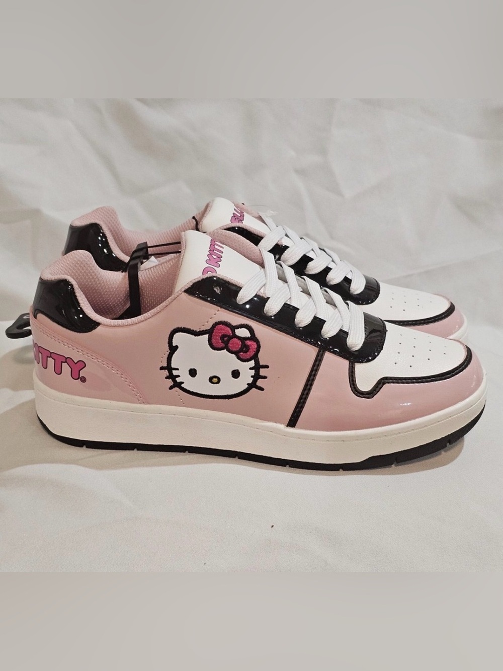 Hello Kitty Pink White Black Kids Sneakers